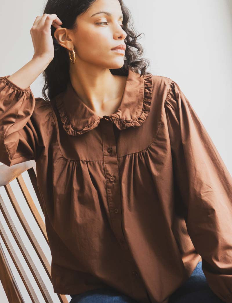 Chemise marron Clo