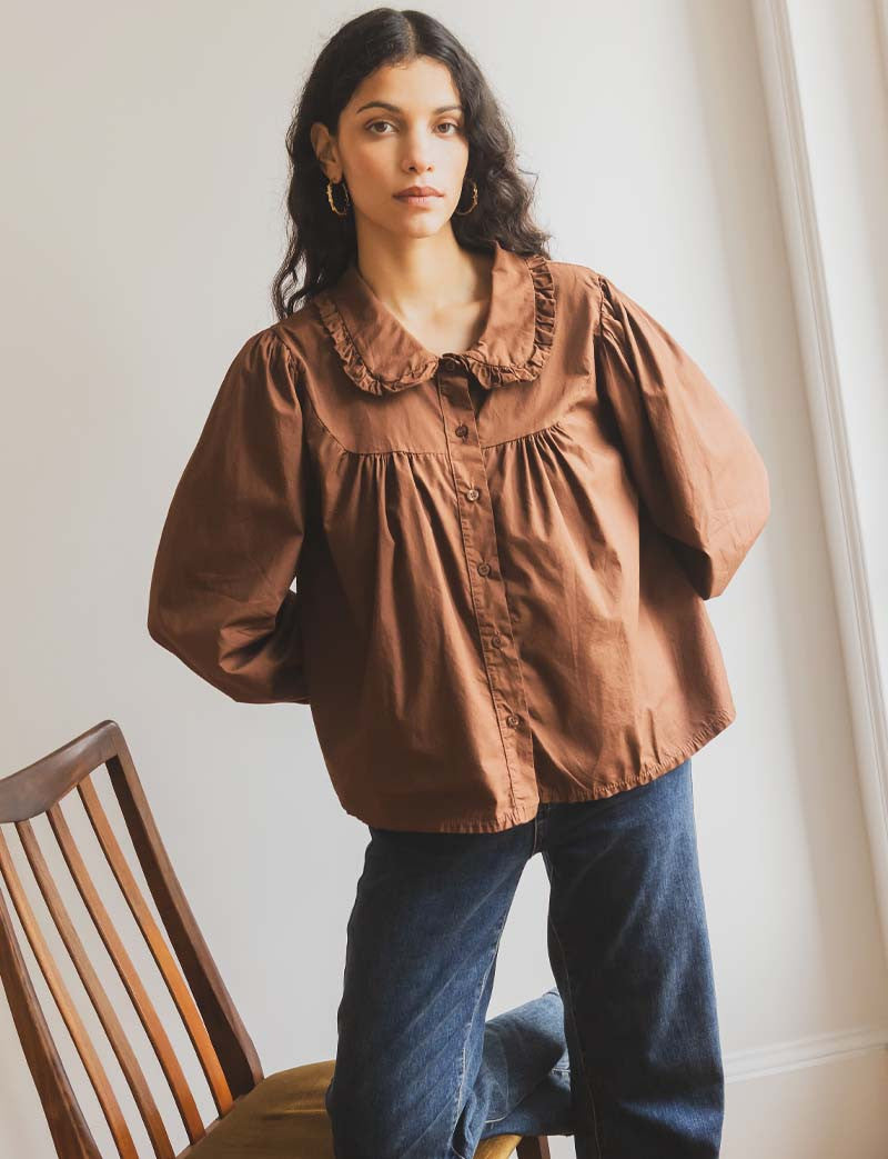 Chemise marron Clo