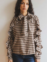 Blouse marron Alvane