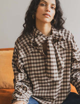 Blouse marron Alvane