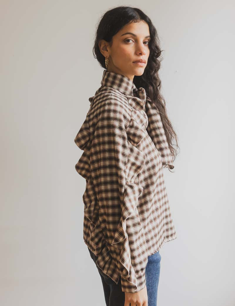 Blouse marron Alvane
