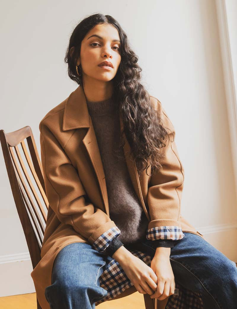 Manteau camel Odran
