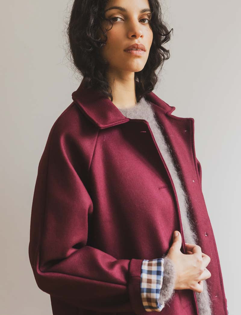 Manteau bordeaux Odran