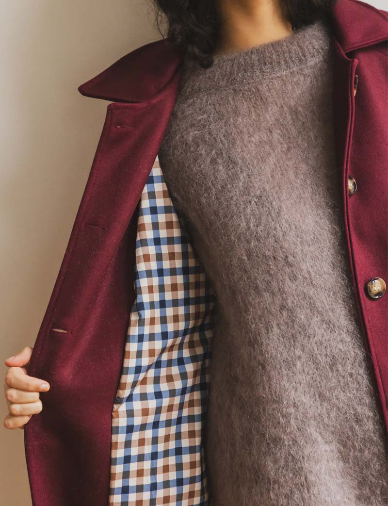 Manteau bordeaux Odran