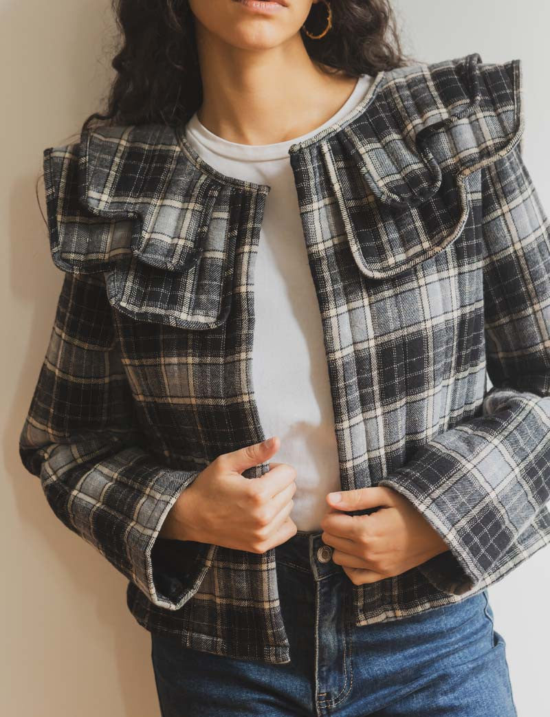 Veste à carreaux Garel
