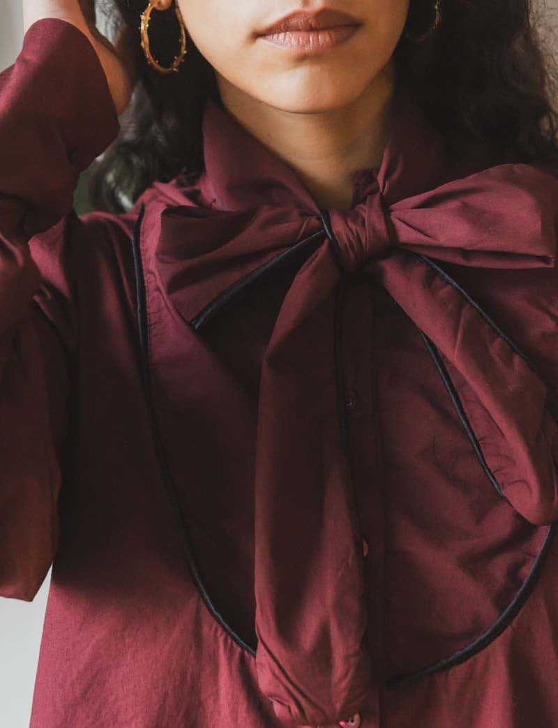 Chemisier bordeaux Darsy