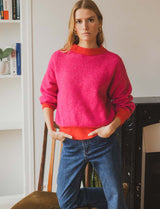 Pull fuchsia & rouge Niels