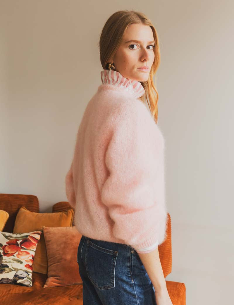 Gilet rose clair Milo