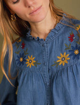 Blouse brodée Selene