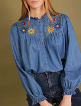 Blouse brodée Selene