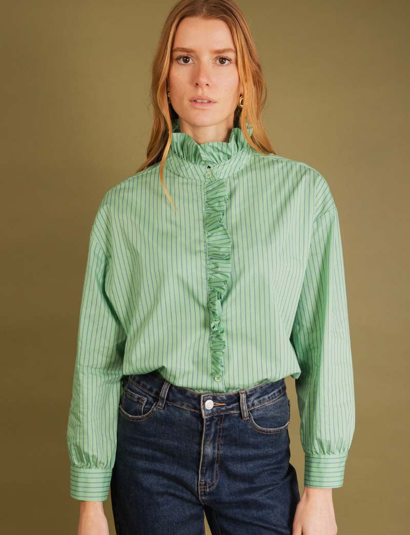 Chemise verte Fanya