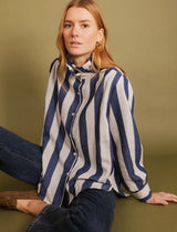 Chemise à rayures bleues Noré