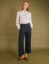 Pantalon marine & vert Arly