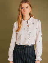 Chemise brodée Rivo