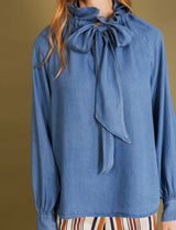 Blouse bleue Dalia