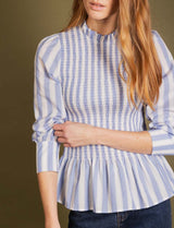 Blouse à rayures bleues Isola