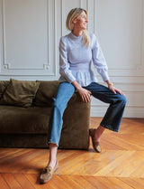 Blouse ciel & rose Kelen