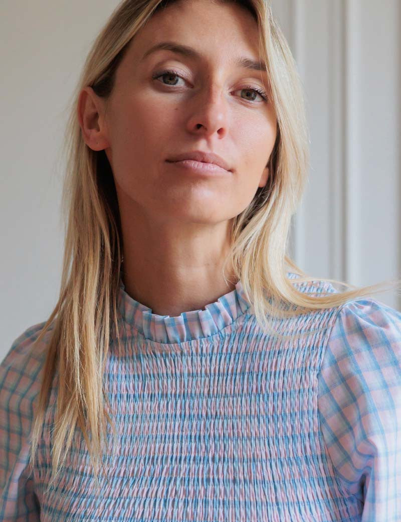 Blouse ciel & rose Kelen