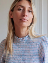 Blouse ciel & rose Kelen