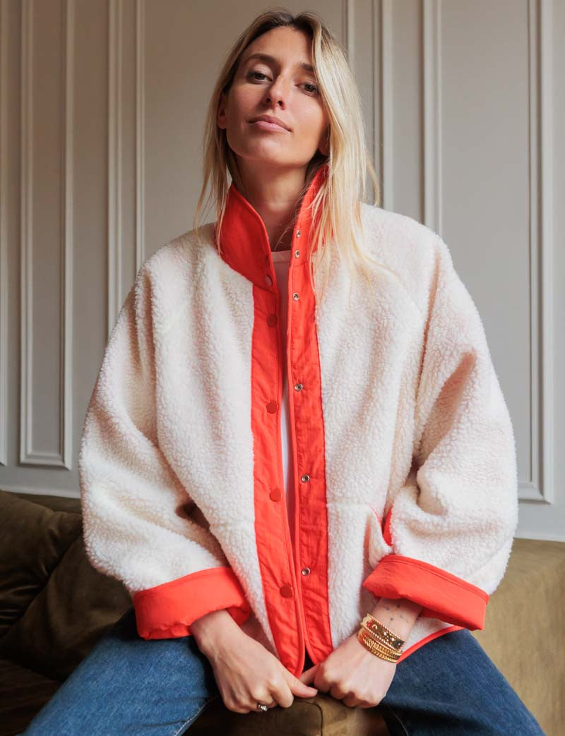 Veste corail Leone