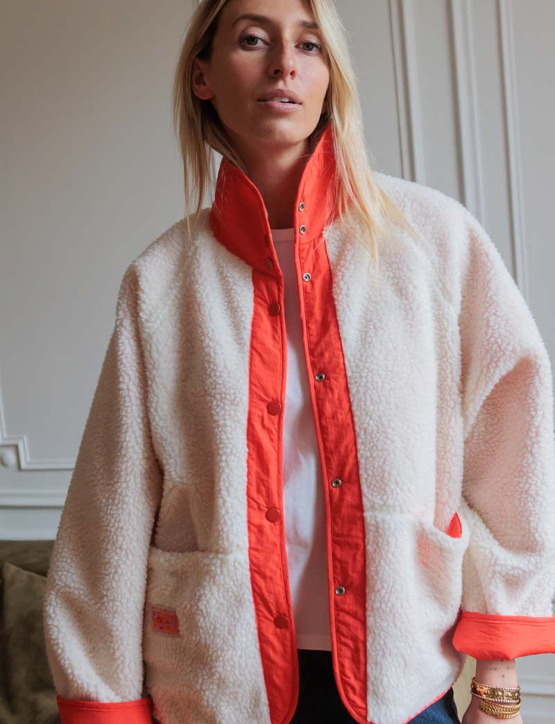 Veste corail Leone