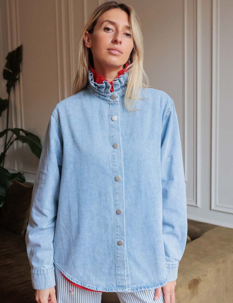 Veste en jean clair Vince