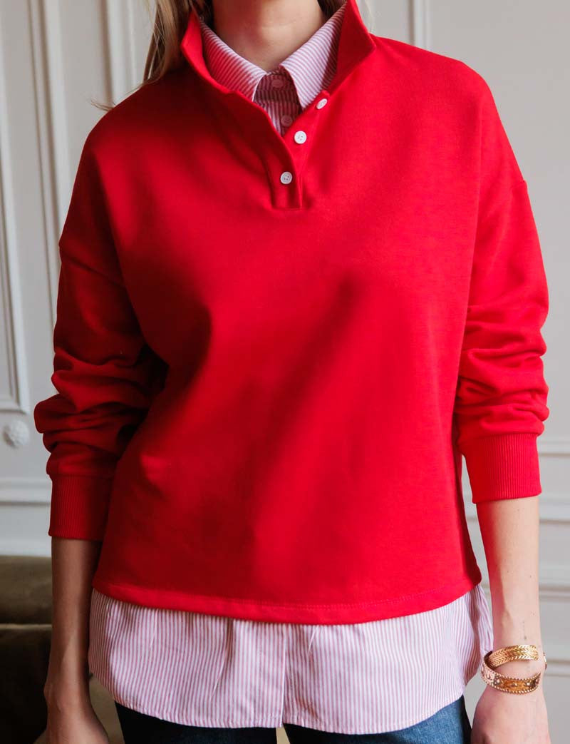 Sweat rouge Ylone