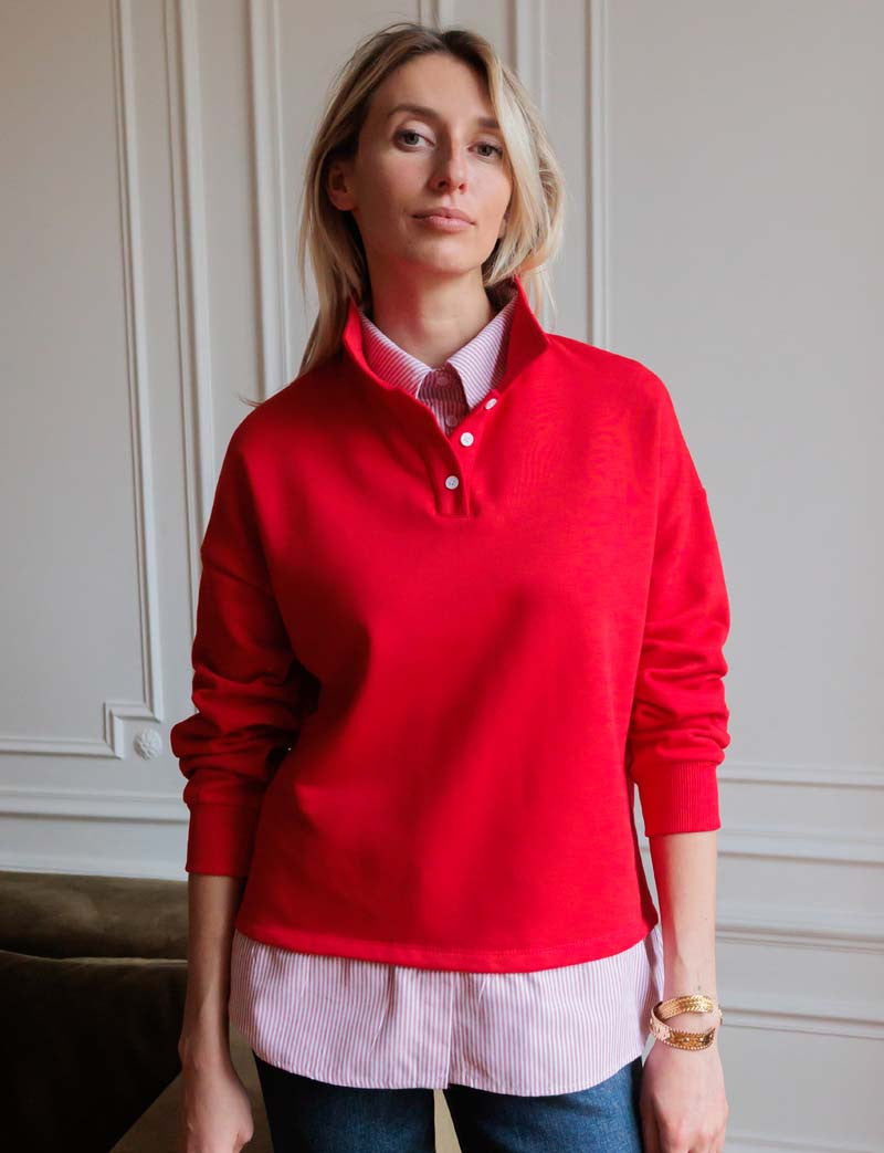 Sweat rouge Ylone