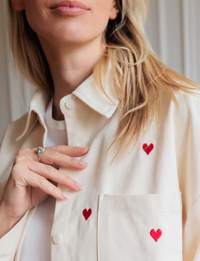 Surchemise écrue Love