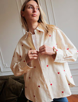 Surchemise écrue Love