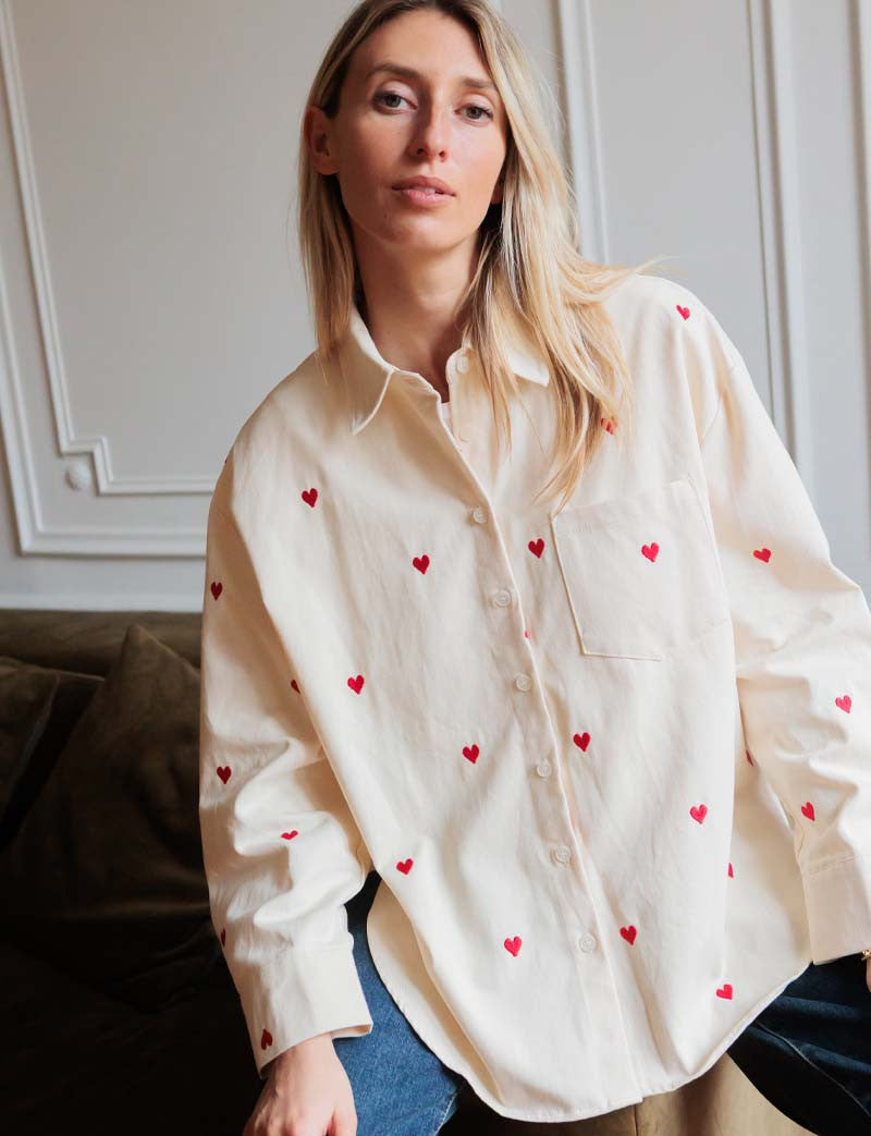 Surchemise écrue Love