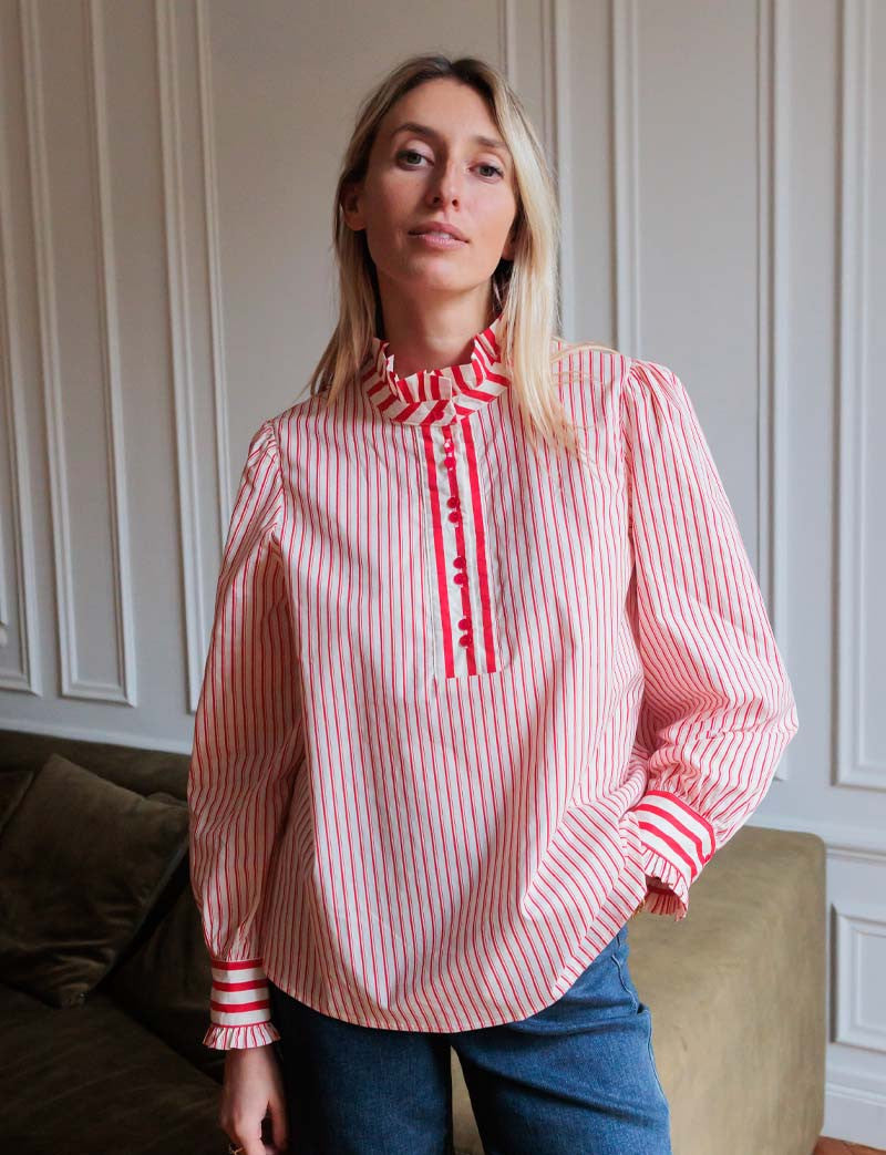 Chemise rouge Kiva