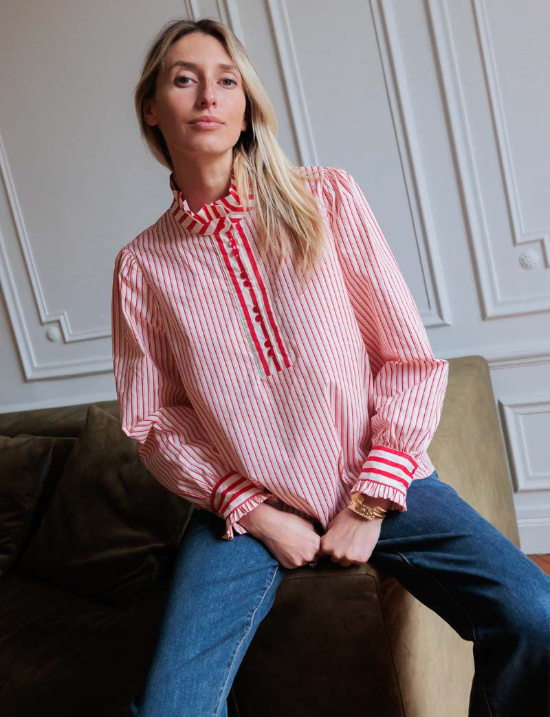 Chemise rouge Kiva