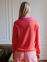 Pull rose & orange Koren