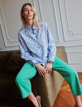 Chemise vichy & fleurie Hera