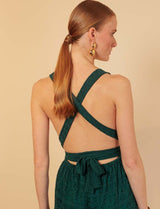 Combinaison en dentelle verte Gabriella