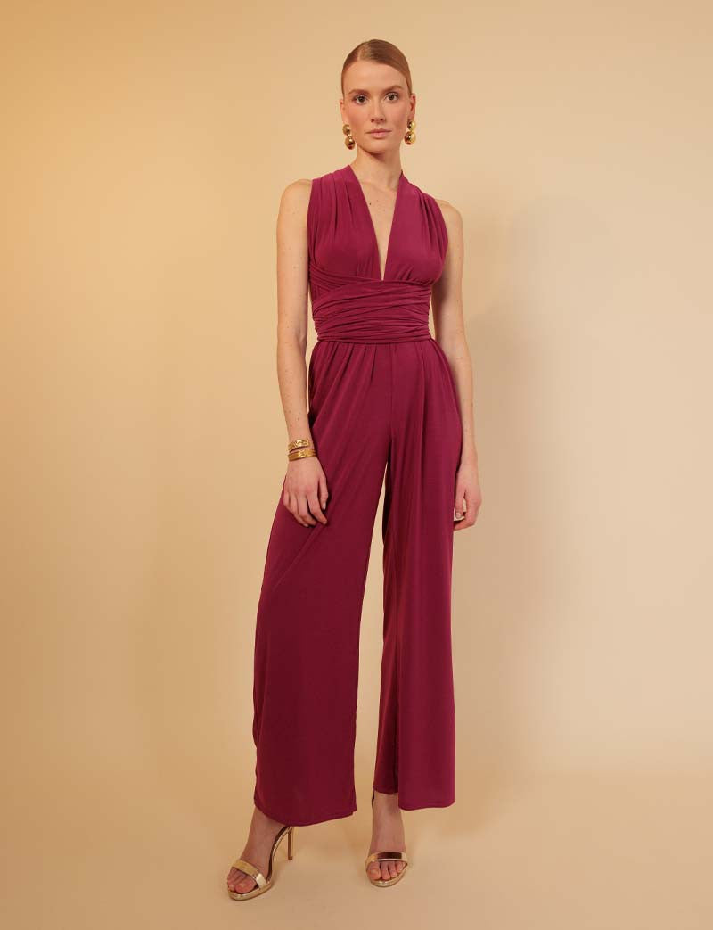 Combinaison prune Gabriella