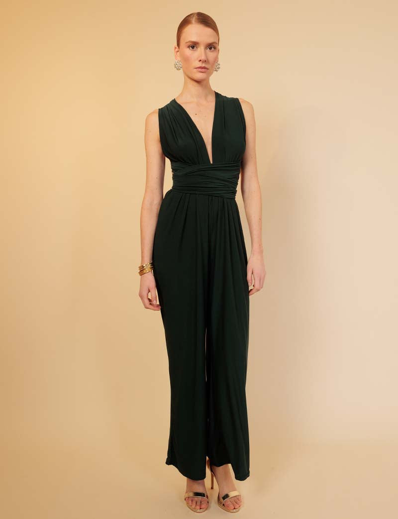 Dark Green Gabriella Jumpsuit