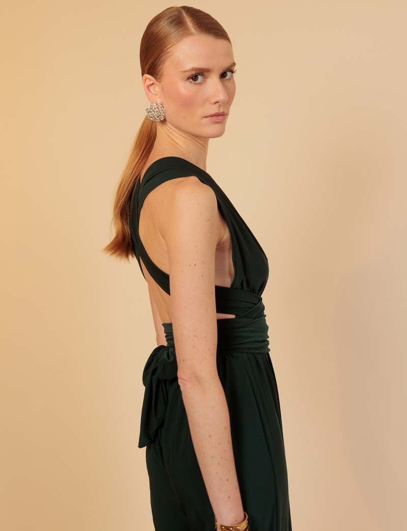 Dark Green Gabriella Jumpsuit