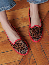 Ballerines léopard & rouge Fiora