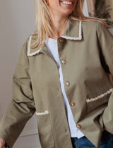 Veste olive Selin