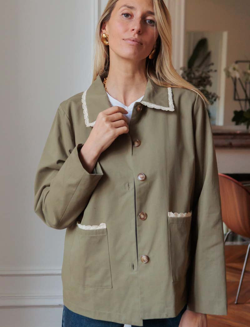 Veste olive Selin
