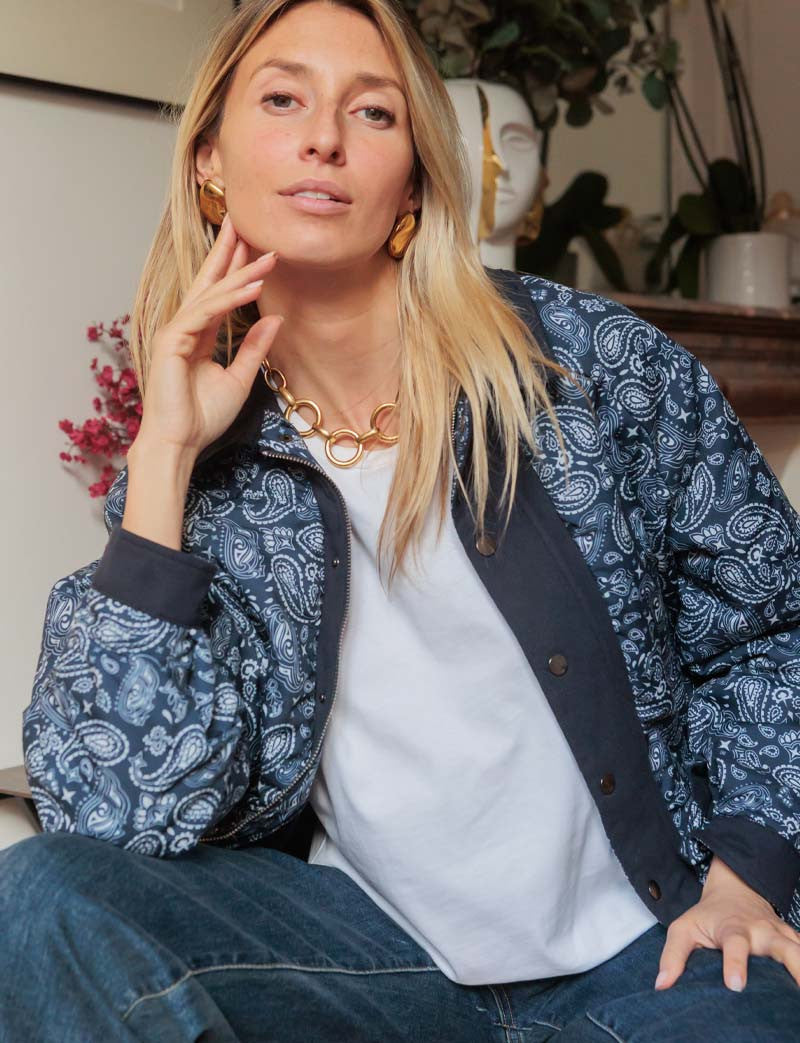Veste marine Bandana Dilma