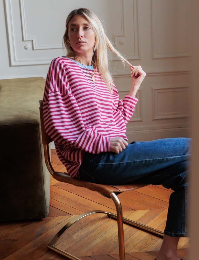 Sweat rose & bordeaux Yona