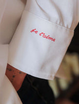 Chemise blanche Je t'aime