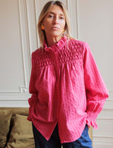 Chemise fuchsia Tayel