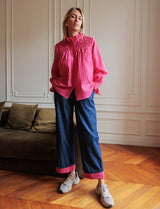 Chemise fuchsia Tayel