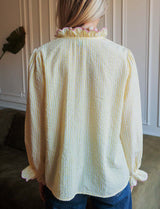 Chemise jaune & rose Angelo