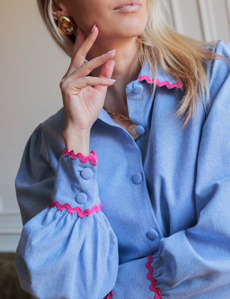Chemise bleue Maza