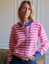 Gilet fuchsia & royal Adir